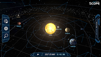 Way Solar System Solar System Scope - Online Model of Solar System and Night Sky